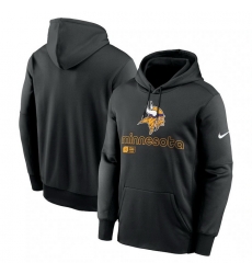 Men Nike Black Minnesota Vikings Performance Pullover Hoodie