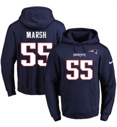 NFL Mens Nike New England Patriots 55 Cassius Marsh Navy Blue Name Number Pullover Hoodie NFL Mens Nike New England Patriots 55 Cassius Marsh Navy Blue Name Number Pullover Hoodie