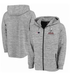NFL New England Patriots Pro Line by Fanatics Branded Super Bowl LI Champions Left Tackle Space Dye Full Zip Hoodie Heathered Gray NFL New England Patriots Pro Line by Fanatics Branded Super Bowl LI Champions Left Tackle Space Dye Full Zip Hoodie Heathered Gray
