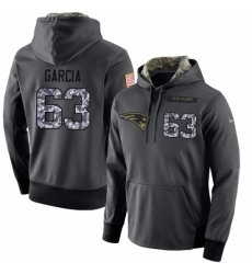 NFL Nike New England Patriots 63 Antonio Garcia Stitched Black Anthracite Salute to Service Player Performance Hoodie NFL Nike New England Patriots 63 Antonio Garcia Stitched Black Anthracite Salute to Service Player Performance Hoodie