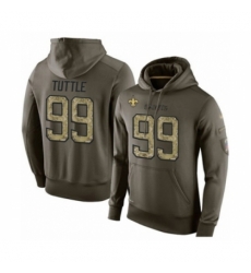 Football Mens New Orleans Saints 99 Shy Tuttle Green Salute To Service Pullover Hoodie Football Mens New Orleans Saints 99 Shy Tuttle Green Salute To Service Pullover Hoodie