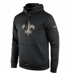 NFL Mens New Orleans Saints Nike Black Practice Performance Pullover Hoodie NFL Mens New Orleans Saints Nike Black Practice Performance Pullover Hoodie