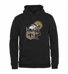 NFL Mens New Orleans Saints Pro Line Black Throwback Logo Pullover Hoodie NFL Mens New Orleans Saints Pro Line Black Throwback Logo Pullover Hoodie