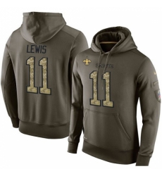 NFL Nike New Orleans Saints 11 Tommylee Lewis Green Salute To Service Mens Pullover Hoodie NFL Nike New Orleans Saints 11 Tommylee Lewis Green Salute To Service Mens Pullover Hoodie
