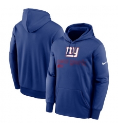 Men Nike Royal New York Giants Performance Pullover Hoodie Men Nike Royal New York Giants Performance Pullover Hoodie