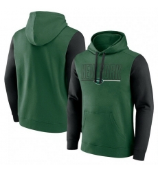 Men Black New York Jets Outline Pullover Hoodie Men Black New York Jets Outline Pullover Hoodie