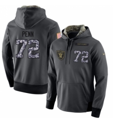 NFL Nike Oakland Raiders 72 Donald Penn Stitched Black Anthracite Salute to Service Player Performance Hoodie NFL Nike Oakland Raiders 72 Donald Penn Stitched Black Anthracite Salute to Service Player Performance Hoodie