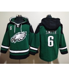 Philadelphia Eagles Green Sitched Pullover Hoodie #6 DeVonta Smith Philadelphia Eagles Green Sitched Pullover Hoodie #6 DeVonta Smith