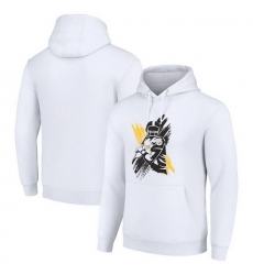 Men Starter White Pittsburgh Steelers Player X Fleece Pullover Hoodie Men Starter White Pittsburgh Steelers Player X Fleece Pullover Hoodie