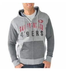 NFL San Francisco 49ers G III Sports by Carl Banks Safety Tri Blend Full Zip Hoodie Heathered Gray
