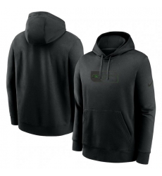 Men Nike Black Seattle Seahawks Edge French Terry Club Pullover Hoodie Men Nike Black Seattle Seahawks Edge French Terry Club Pullover Hoodie