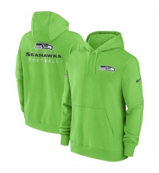 Men Seattle Seahawks Green Sideline Club Fleece Pullover Hoodie Men Seattle Seahawks Green Sideline Club Fleece Pullover Hoodie