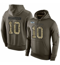 NFL Nike Seattle Seahawks 10 Paul Richardson Green Salute To Service Mens Pullover Hoodie NFL Nike Seattle Seahawks 10 Paul Richardson Green Salute To Service Mens Pullover Hoodie