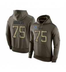 Football Mens Tennessee Titans 75 Jamil Douglas Green Salute To Service Pullover Hoodie Football Mens Tennessee Titans 75 Jamil Douglas Green Salute To Service Pullover Hoodie