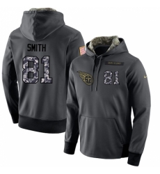 NFL Mens Nike Tennessee Titans 81 Jonnu Smith Stitched Black Anthracite Salute to Service Player Performance Hoodie NFL Mens Nike Tennessee Titans 81 Jonnu Smith Stitched Black Anthracite Salute to Service Player Performance Hoodie