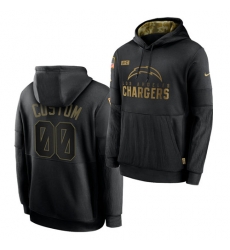 Men Custom Men Los Angeles Chargers 2020 Salute To Service Black Sideline Performance Pullover Hoodie Men Custom Men Los Angeles Chargers 2020 Salute To Service Black Sideline Performance Pullover Hoodie