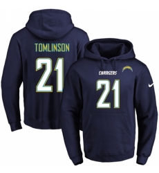 NFL Mens Nike Los Angeles Chargers 21 LaDainian Tomlinson Navy Blue Name Number Pullover Hoodie NFL Mens Nike Los Angeles Chargers 21 LaDainian Tomlinson Navy Blue Name Number Pullover Hoodie