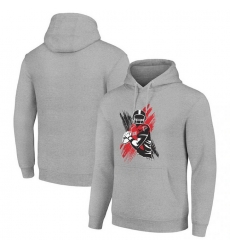 Men Starter Heather Gray Atlanta Falcons Player X Fleece Pullover Hoodie Men Starter Heather Gray Atlanta Falcons Player X Fleece Pullover Hoodie