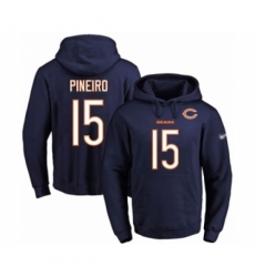 Football Mens Chicago Bears 15 Eddy Pineiro Navy Blue Name Number Pullover Hoodie Football Mens Chicago Bears 15 Eddy Pineiro Navy Blue Name Number Pullover Hoodie