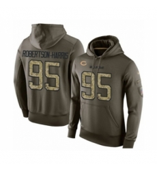 Football Mens Chicago Bears 95 Roy Robertson Harris Green Salute To Service Mens Pullover Hoodie Football Mens Chicago Bears 95 Roy Robertson Harris Green Salute To Service Mens Pullover Hoodie