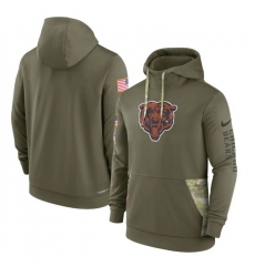 Men Chicago Bears 2022 Olive Salute To Service Therma Performance Pullover Hoodie Men Chicago Bears 2022 Olive Salute To Service Therma Performance Pullover Hoodie