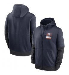 Men Chicago Bears New 2020 Nike Gray Black Fan Gear Mascot Performance Full Zip Hoodie Men Chicago Bears New 2020 Nike Gray Black Fan Gear Mascot Performance Full Zip Hoodie