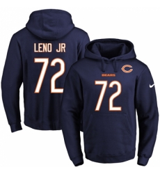 NFL Mens Nike Chicago Bears 72 Charles Leno Navy Blue Name Number Pullover Hoodie NFL Mens Nike Chicago Bears 72 Charles Leno Navy Blue Name Number Pullover Hoodie