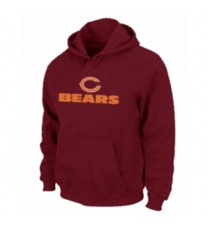 NFL Mens Nike Chicago Bears Authentic Logo Pullover Hoodie Red NFL Mens Nike Chicago Bears Authentic Logo Pullover Hoodie Red