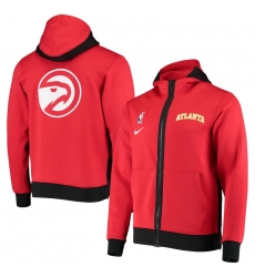 Men Nike Atlanta Hawks Red Authentic Showtime Performance Full Zip Hoodie Jacket Men Nike Atlanta Hawks Red Authentic Showtime Performance Full Zip Hoodie Jacket