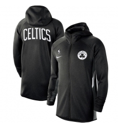 Men Nike Boston Celtics Heathered Black Authentic Showtime Therma Flex Performance Full Zip Hoodie Men Nike Boston Celtics Heathered Black Authentic Showtime Therma Flex Performance Full Zip Hoodie