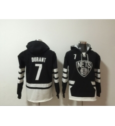 Men's Brooklyn Nets #7 Kevin Durant Black Pullover HoodieS Men's Brooklyn Nets #7 Kevin Durant Black Pullover HoodieS