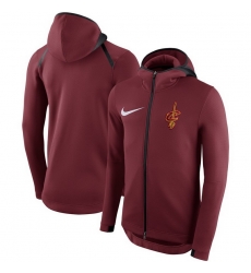 Men Cleveland Cavaliers Nike Showtime Therma Flex Performance Full Zip Hoodie Red