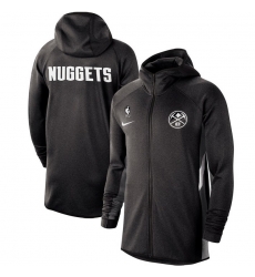 Men Nike Denver Nuggets Heathered Black Authentic Showtime Therma Flex Performance Full Zip Hoodie Men Nike Denver Nuggets Heathered Black Authentic Showtime Therma Flex Performance Full Zip Hoodie