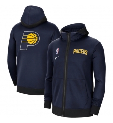 Men Nike Indiana Pacers Navy Authentic Showtime Performance Full Zip Hoodie Jacket Men Nike Indiana Pacers Navy Authentic Showtime Performance Full Zip Hoodie Jacket