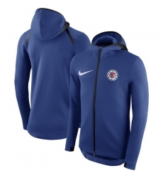 Men LA Clippers Nike Showtime Therma Flex Performance Full Zip Hoodie Royal Men LA Clippers Nike Showtime Therma Flex Performance Full Zip Hoodie Royal