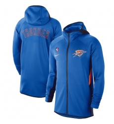 Men Nike Oklahoma City Thunder Blue Authentic Showtime Therma Flex Performance Full Zip Hoodie Men Nike Oklahoma City Thunder Blue Authentic Showtime Therma Flex Performance Full Zip Hoodie