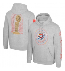 Men Oklahoma City Thunder Heather Gray 2025 Finals Champions Chosen One Pullover Hoodie Men Oklahoma City Thunder Heather Gray 2025 Finals Champions Chosen One Pullover Hoodie