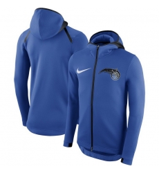 Men Orlando Magic Nike Showtime Therma Flex Performance Full Zip Hoodie Blue Men Orlando Magic Nike Showtime Therma Flex Performance Full Zip Hoodie Blue