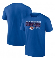 Men Oklahoma City Thunder Blue 2025 Finals Champions Fast Break Hometown T Shirt Men Oklahoma City Thunder Blue 2025 Finals Champions Fast Break Hometown T Shirt