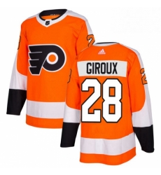 Mens Adidas Philadelphia Flyers 28 Claude Giroux Premier Orange Home NHL Jersey 