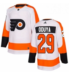 Womens Adidas Philadelphia Flyers 29 Johnny Oduya Authentic White Away NHL Jersey 