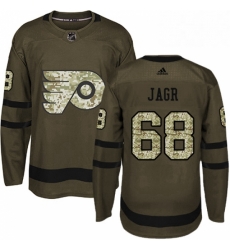Youth Adidas Philadelphia Flyers 68 Jaromir Jagr Authentic Green Salute to Service NHL Jersey Youth Adidas Philadelphia Flyers 68 Jaromir Jagr Authentic Green Salute to Service NHL Jersey