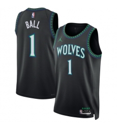 Men Minnesota Timberwolves 1 LaMelo Ball Black 2026 27 Statement Edition Stitched Basketball Jersey Men Minnesota Timberwolves 1 LaMelo Ball Black 2026 27 Statement Edition Stitched Basketball Jersey