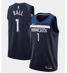 Men Minnesota Timberwolves LaMelo Ball #1 Navy Blue Stitched NBA Jersey Men Minnesota Timberwolves LaMelo Ball #1 Navy Blue Stitched NBA Jersey