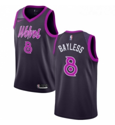 Youth Nike Minnesota Timberwolves 8 Jerryd Bayless Swingman Purple NBA Jersey City Edition 