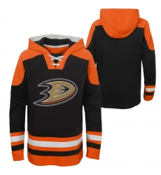 Men Anaheim Ducks Blank Black Stitched NHL Hoodie