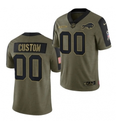 Men Women Youth Toddler Buffalo Bills ACTIVE PLAYER Custom 2021 Olive Salute To Service Limited Men Women Youth Toddler Buffalo Bills ACTIVE PLAYER Custom 2021 Olive Salute To Service Limited