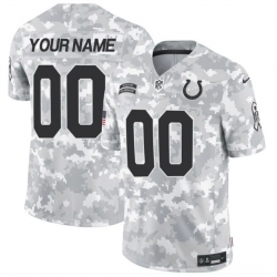 Men Indianapolis Colts Active Player Custom 2024 F U S E Arctic Camo Salute To Service Limited Stitched Football Jersey