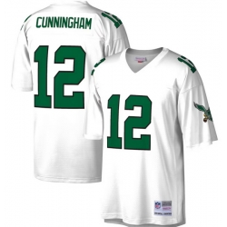 Men Women Youth Philadelphia Eagles Throwback Custom Mitchell Ness White Legacy Jersey