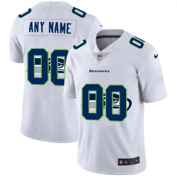 Men Women Youth Toddler Seattle Seahawks Custom White Men Nike Team Logo Dual Overlap Limited NFL Jersey